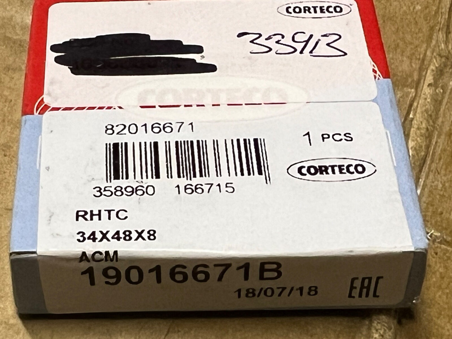 Corteco 19016671B Crankshaft Oil Seal fits Mazda Nissan