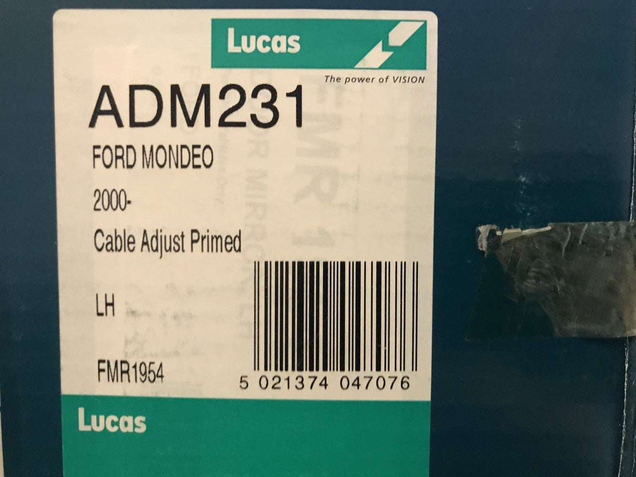 Manual Wing Mirror Near Side Left Hand Ford Mondeo MK3 2000-2003 ADM231 FMR1954