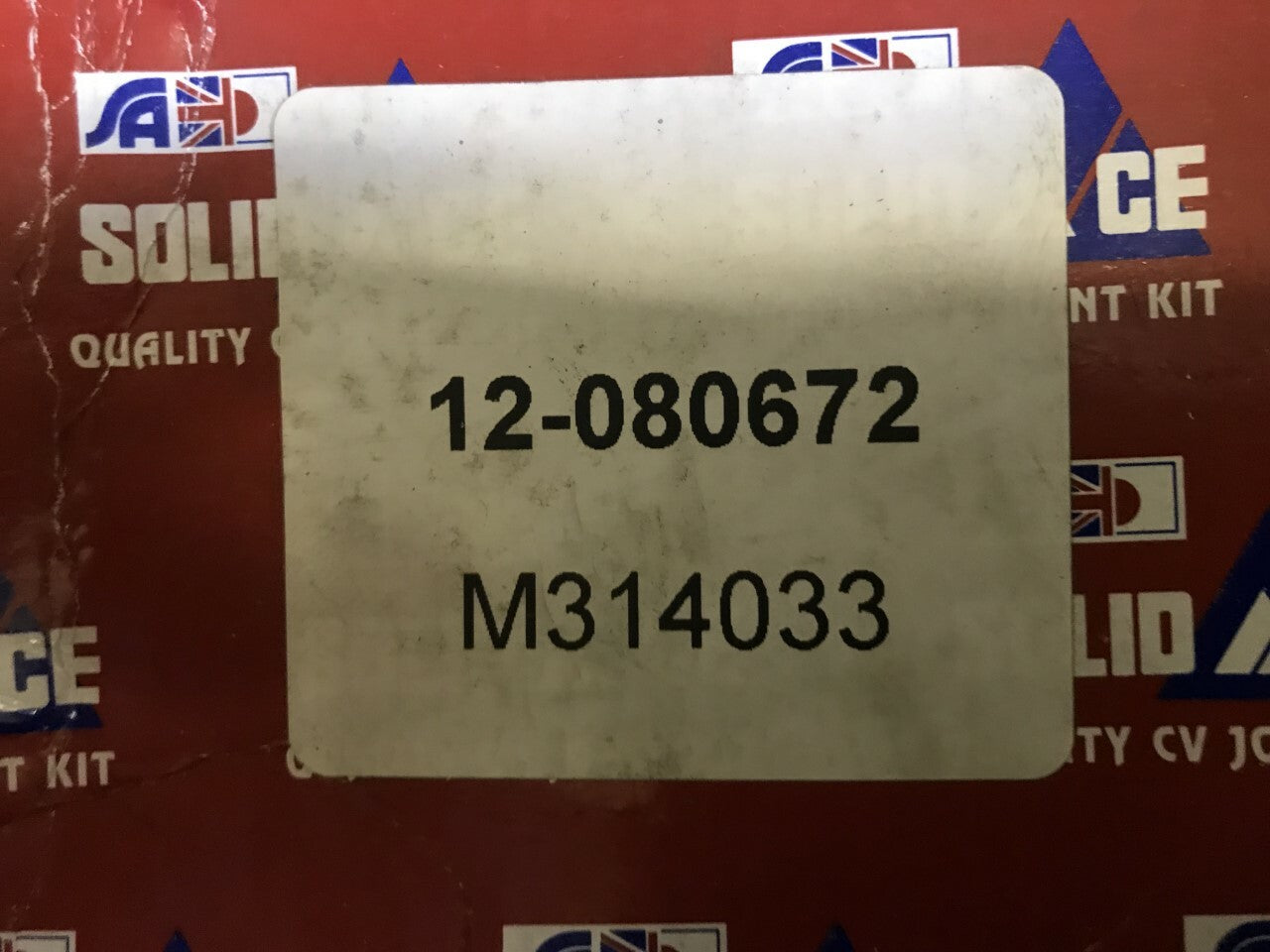 Mitsubishi L200 L200 Triton Solid Auto M314033 CV Joint Kit