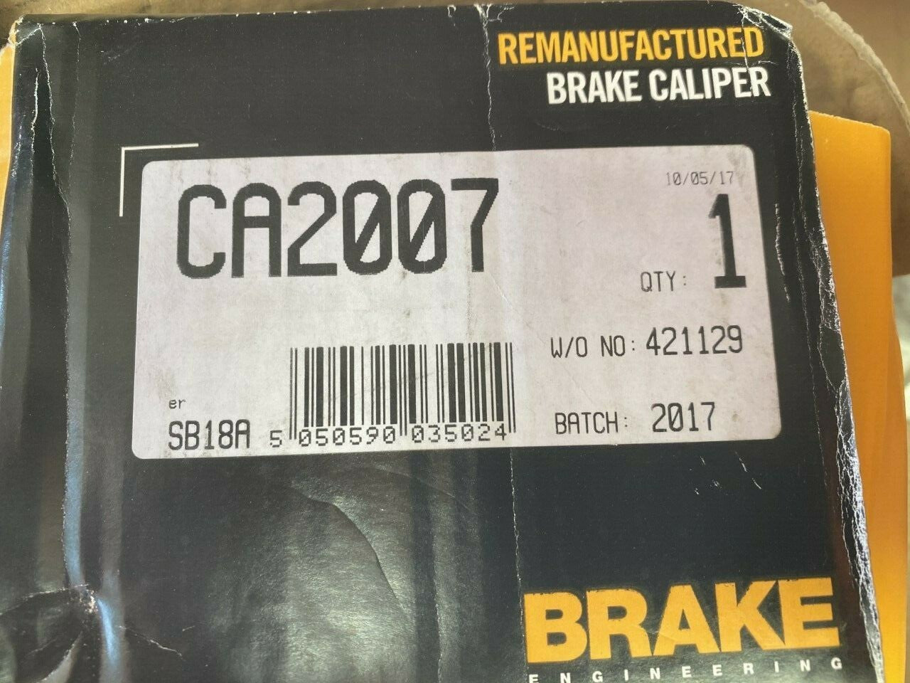 Brake Engineering CA2007 Brake Caliper fits Chevrolet Opel Vauxhall