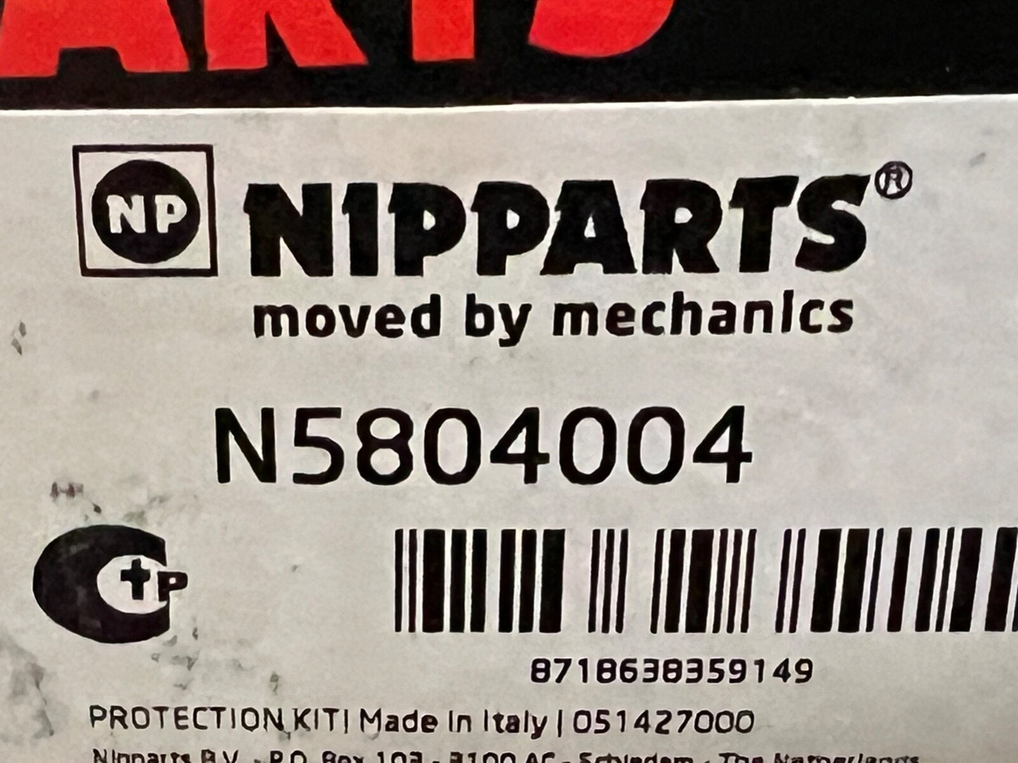 NippartsN5804004 Front Shock Absorber Dust Covers fits