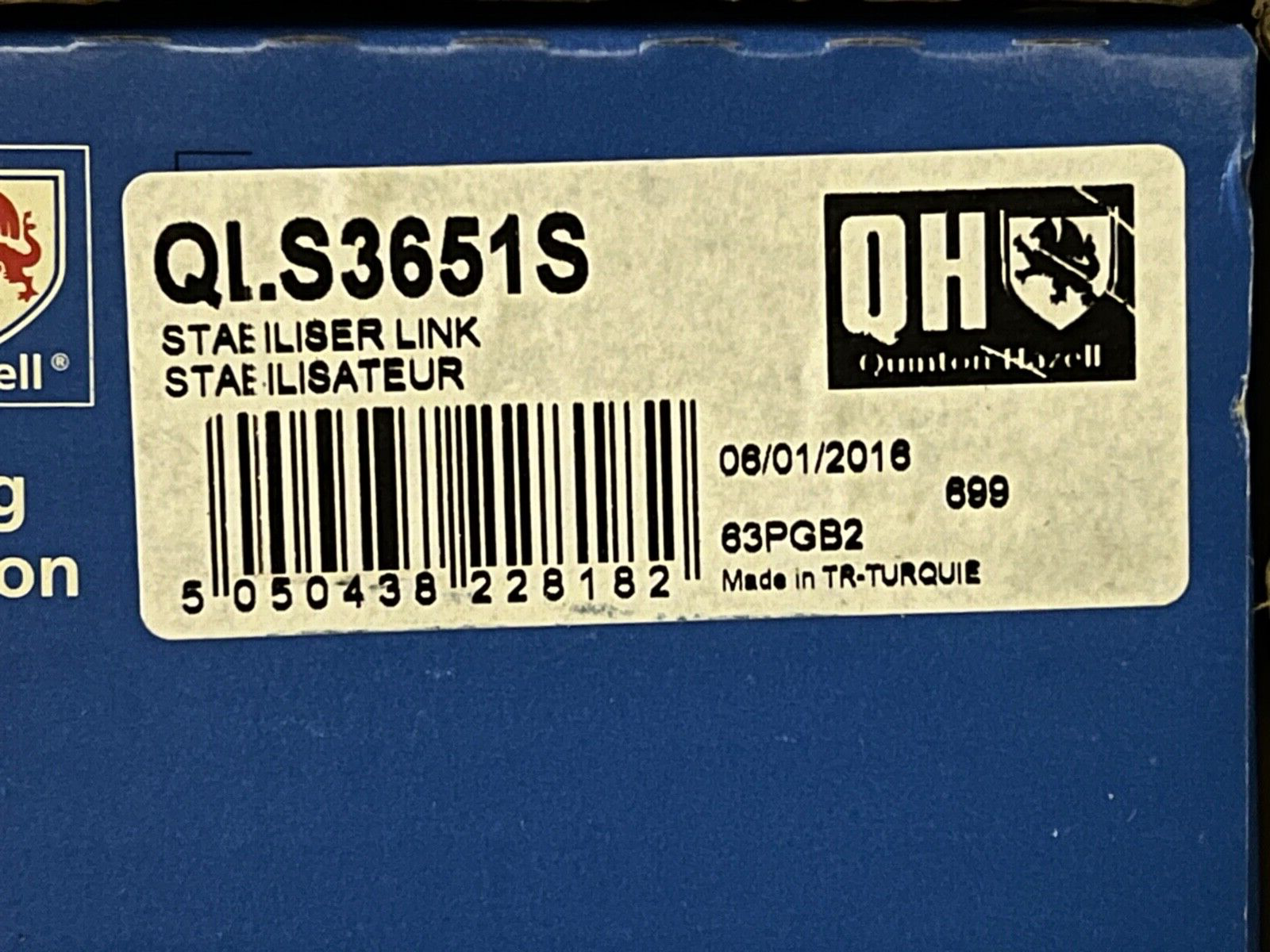 QH QLS3651S Front Drop Link fits Fiat Citroen Peugeot