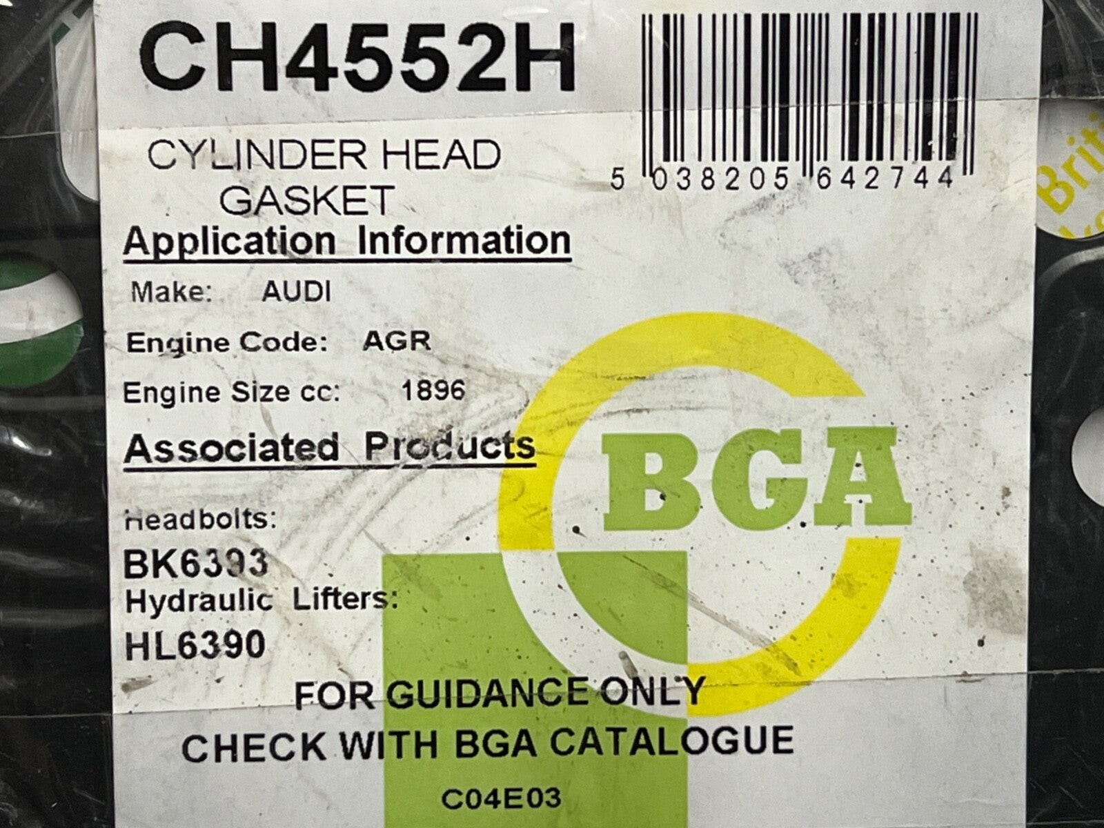 BGA CH4552H Head Gasket fits Audi Seat Skoda VW Engine Code AGR 1.9 Diesel