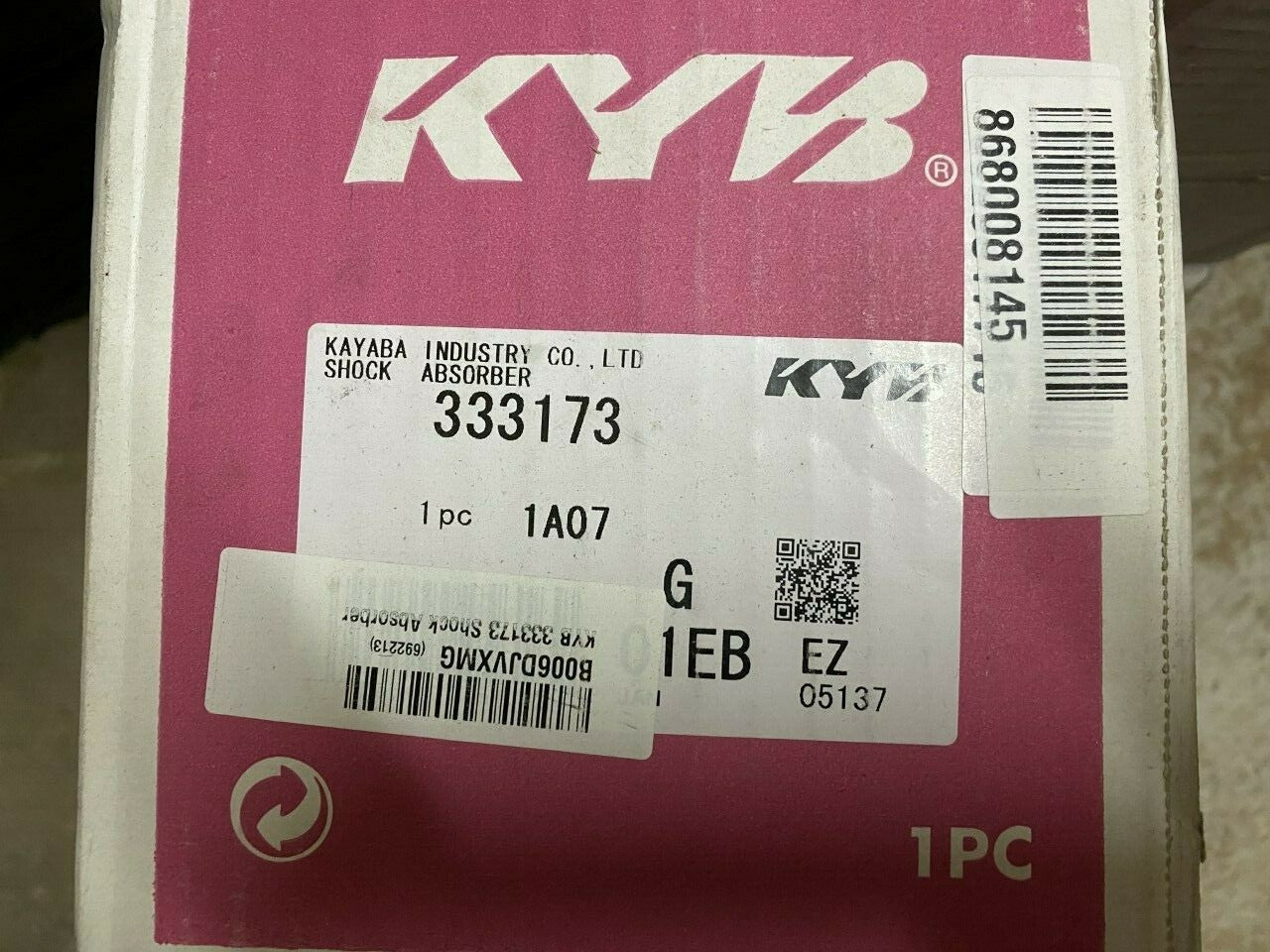 KYB 333173 Rear Shock Absorber fits Daihatsu