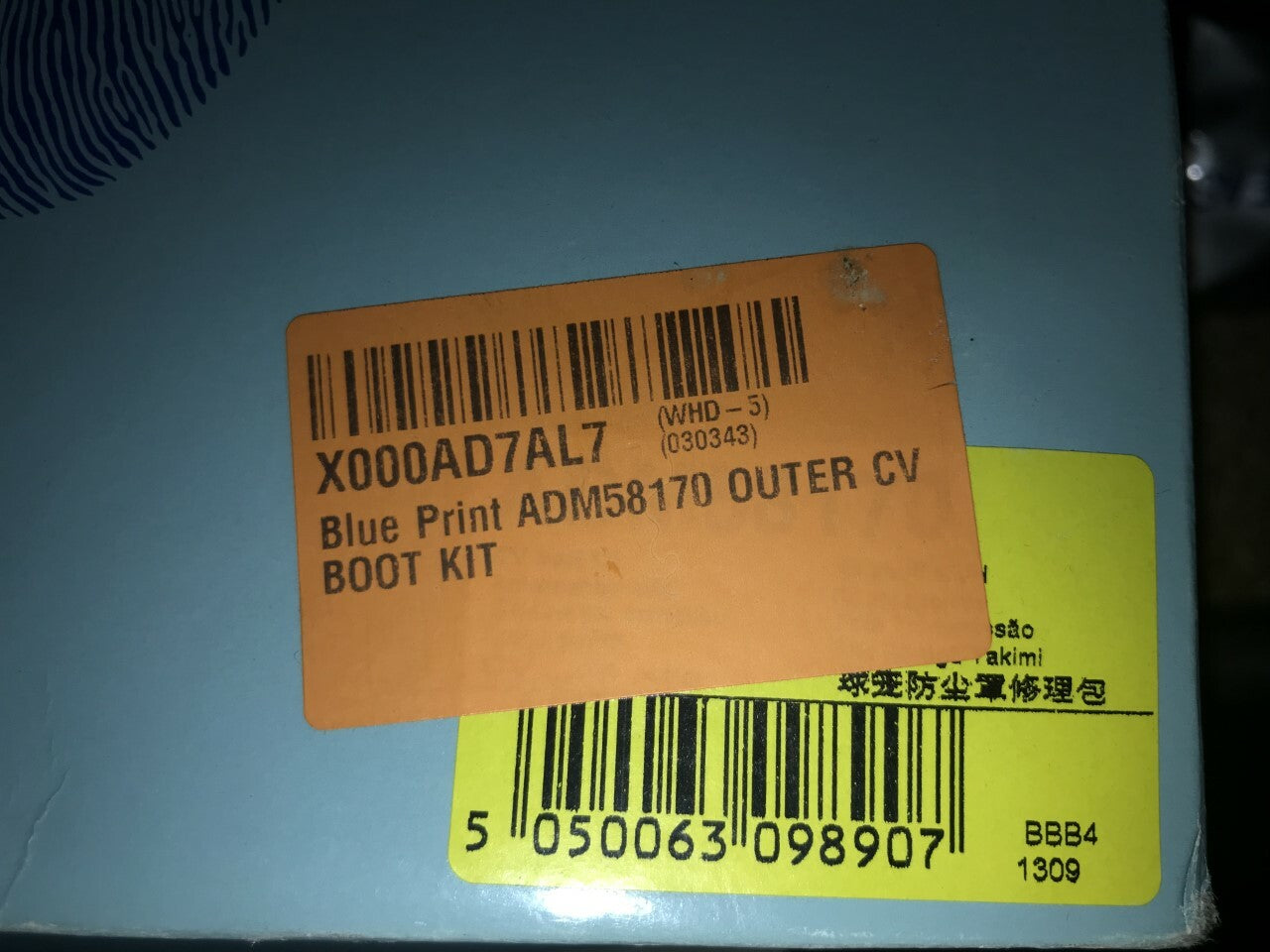 Blue Print ADM58170 CV Boot Kit Mazda 3 Mazda 5 Toyota Auris Avensis Corolla