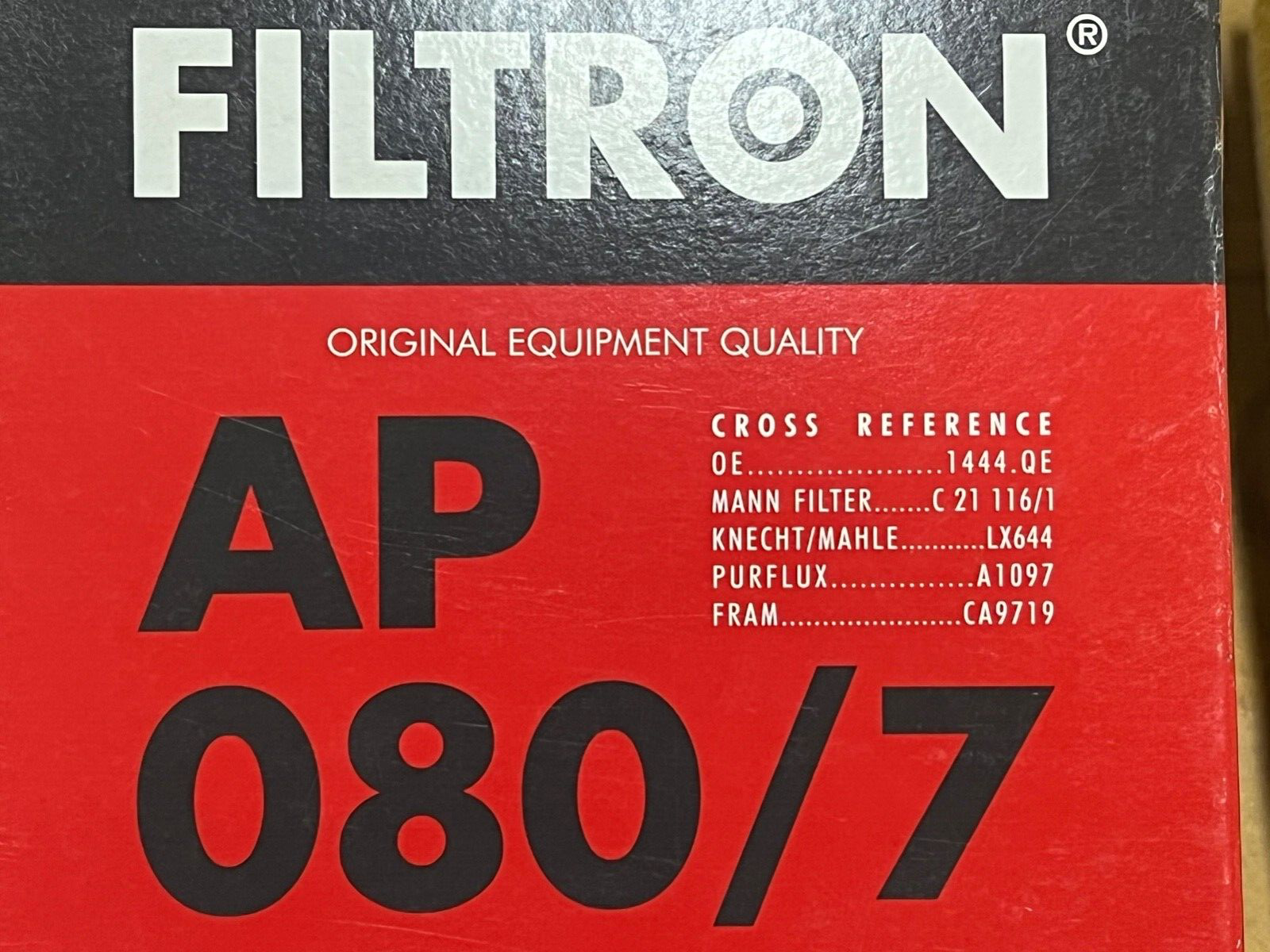 Filtron AP080/7 Air Filter fits Citroen Xsara Peugeot 206