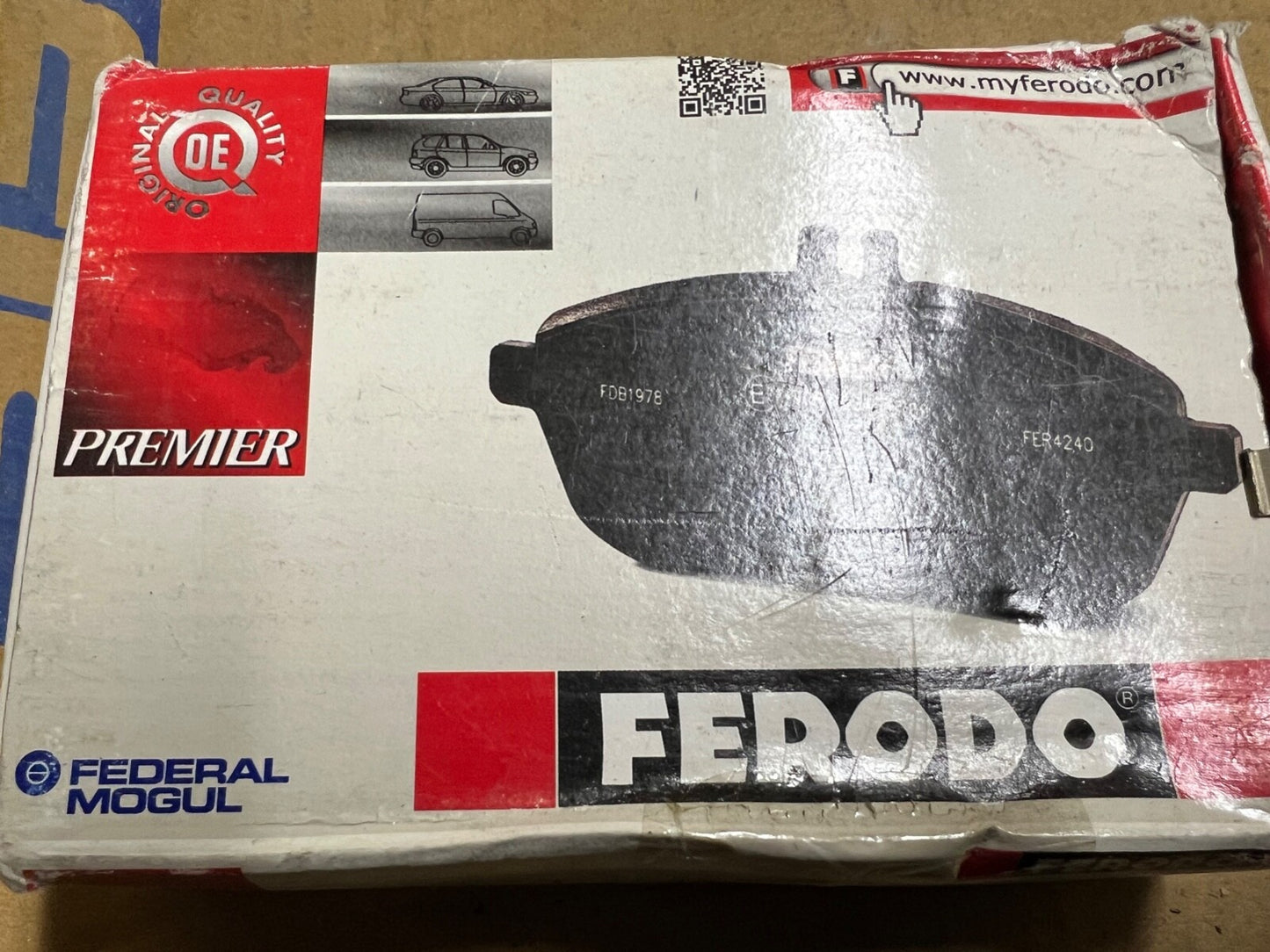 Ferodo FDB1455 Front Brake Pad fits Mazda 323
