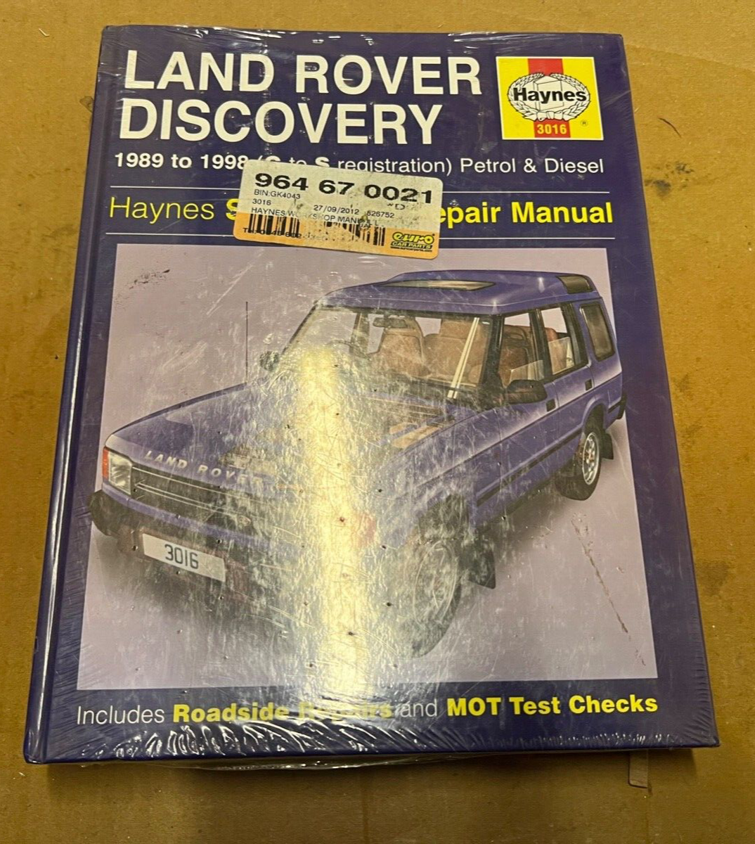Haynes 3016 Workshop Manual for Land Rover Discovery (1989 - 1995) Petrol Diesel