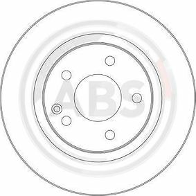 ABS 17365 Front Vented Brake Disc fits Mercedes