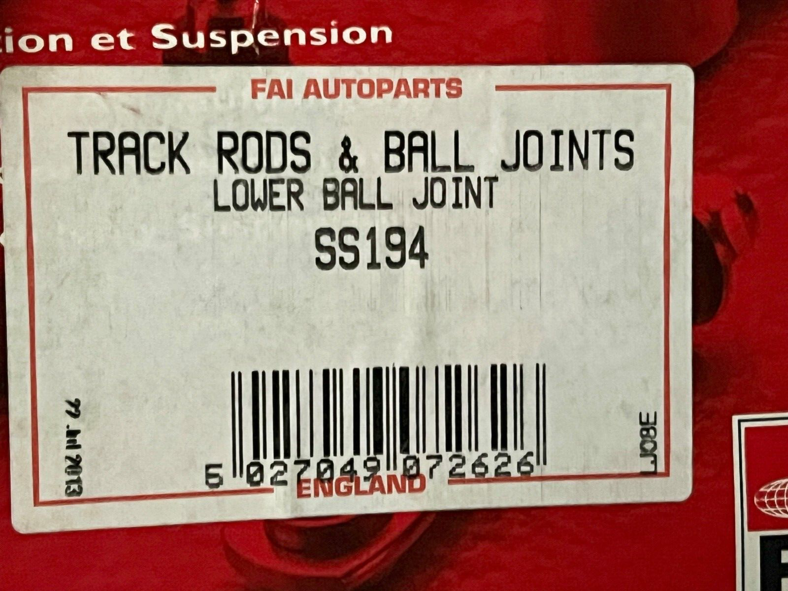 FAI SS194 Front Lower Ball Joint Fits TOYOTA COROLLA CARINA