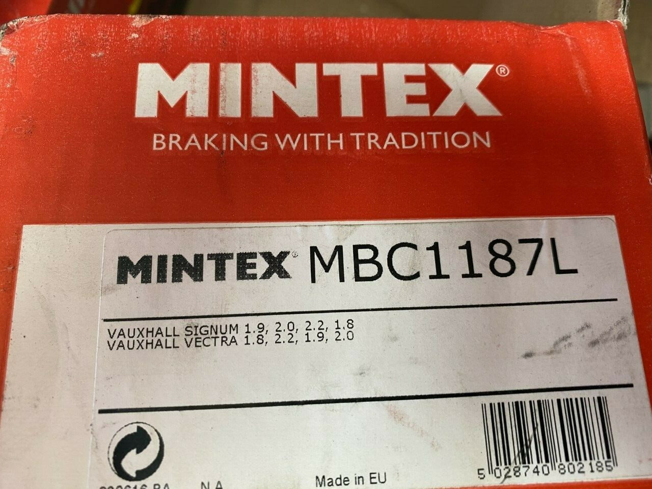 Mintex MBC1187L RX409847A0 Left Hand Near Side Brake Caliper fits Vauxhall Opel