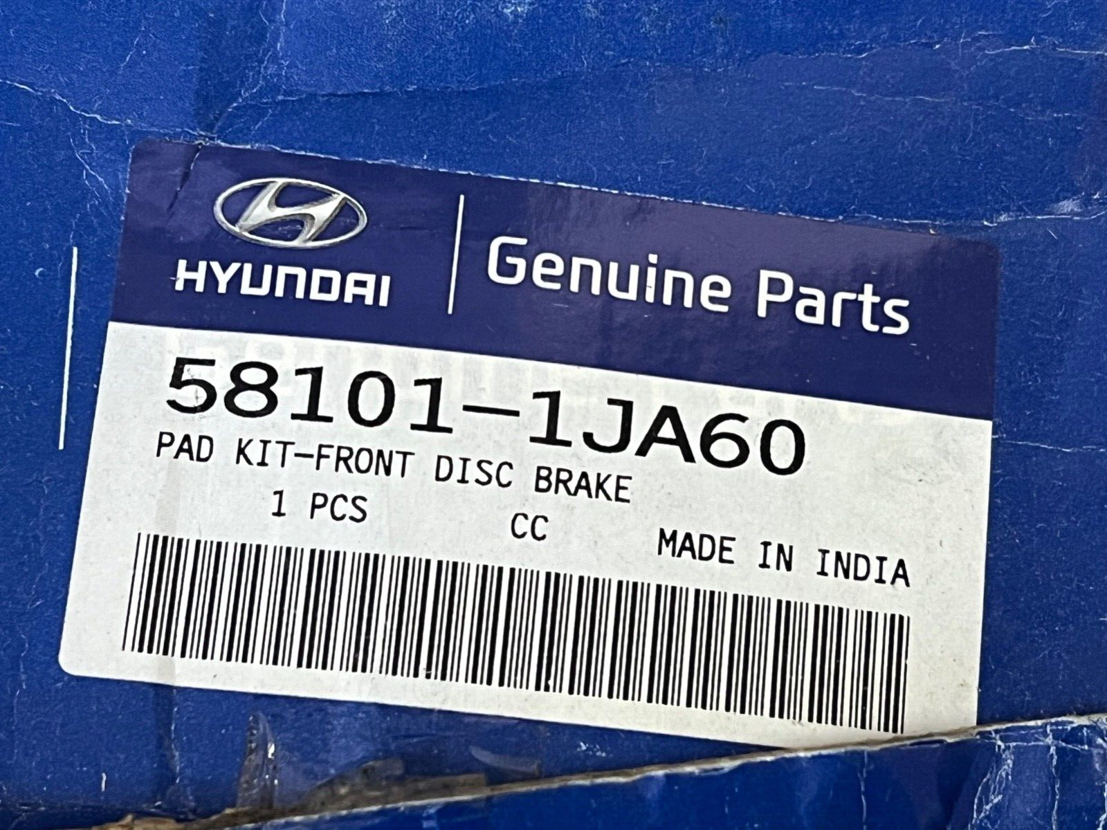 Genuine Hyundai Kia 581011JA60 Front Brake Pads