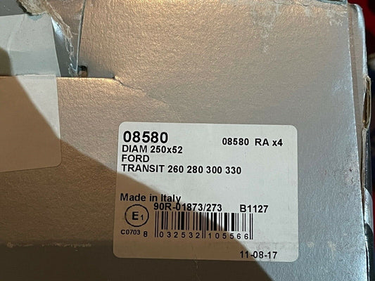 LPR 08580 Rear Brake Shoe Set fits Ford