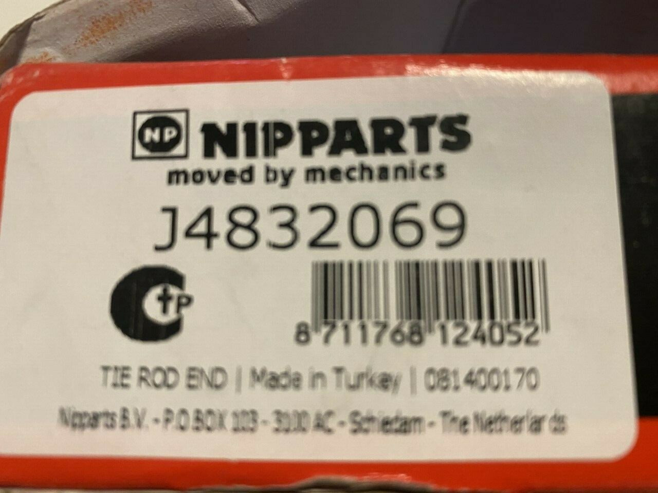 Nipparts J4832069 Track rod End Tie Rod End fits Toyota