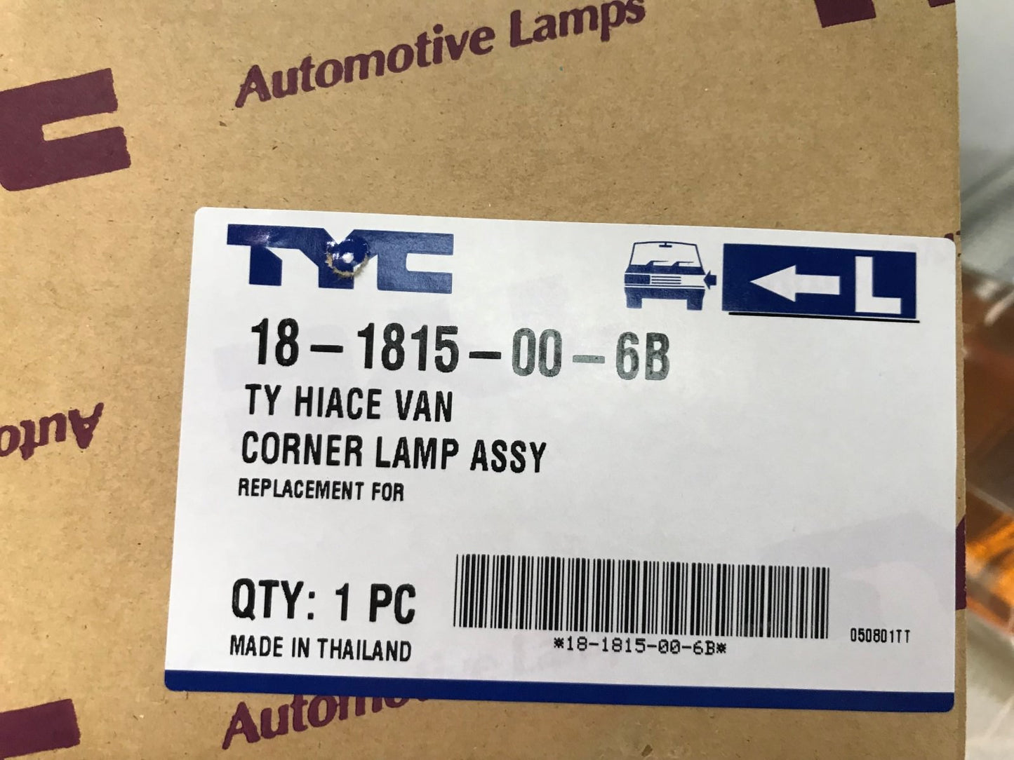 Inidicator Light Lamp Left Hand Near Side Toyota Hi Ace Hiace Van 18-1815-00-6B