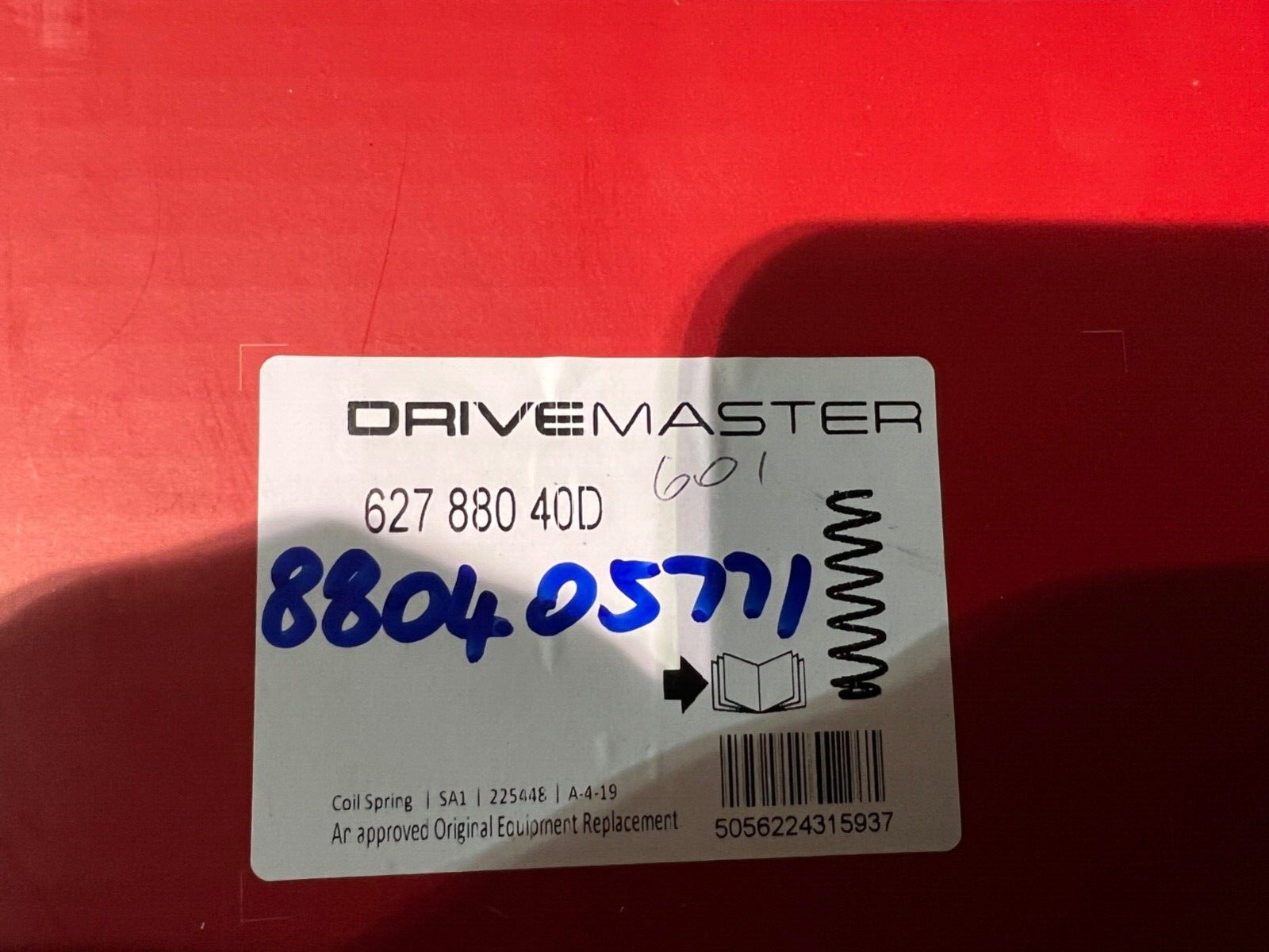 Drivemaster 880405771 Rear Coil Spring fits SAAB 9-3 Cadillac BLS 2006-on
