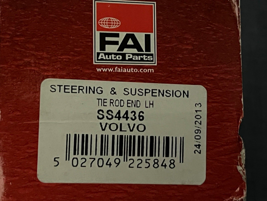 FAI SS4436 Tie Rod End Near Side Left Hand Side fits Volvo