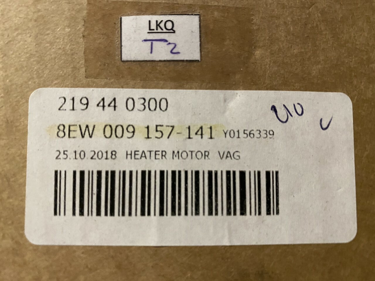 Hella 8EW009157141 Heating Motor