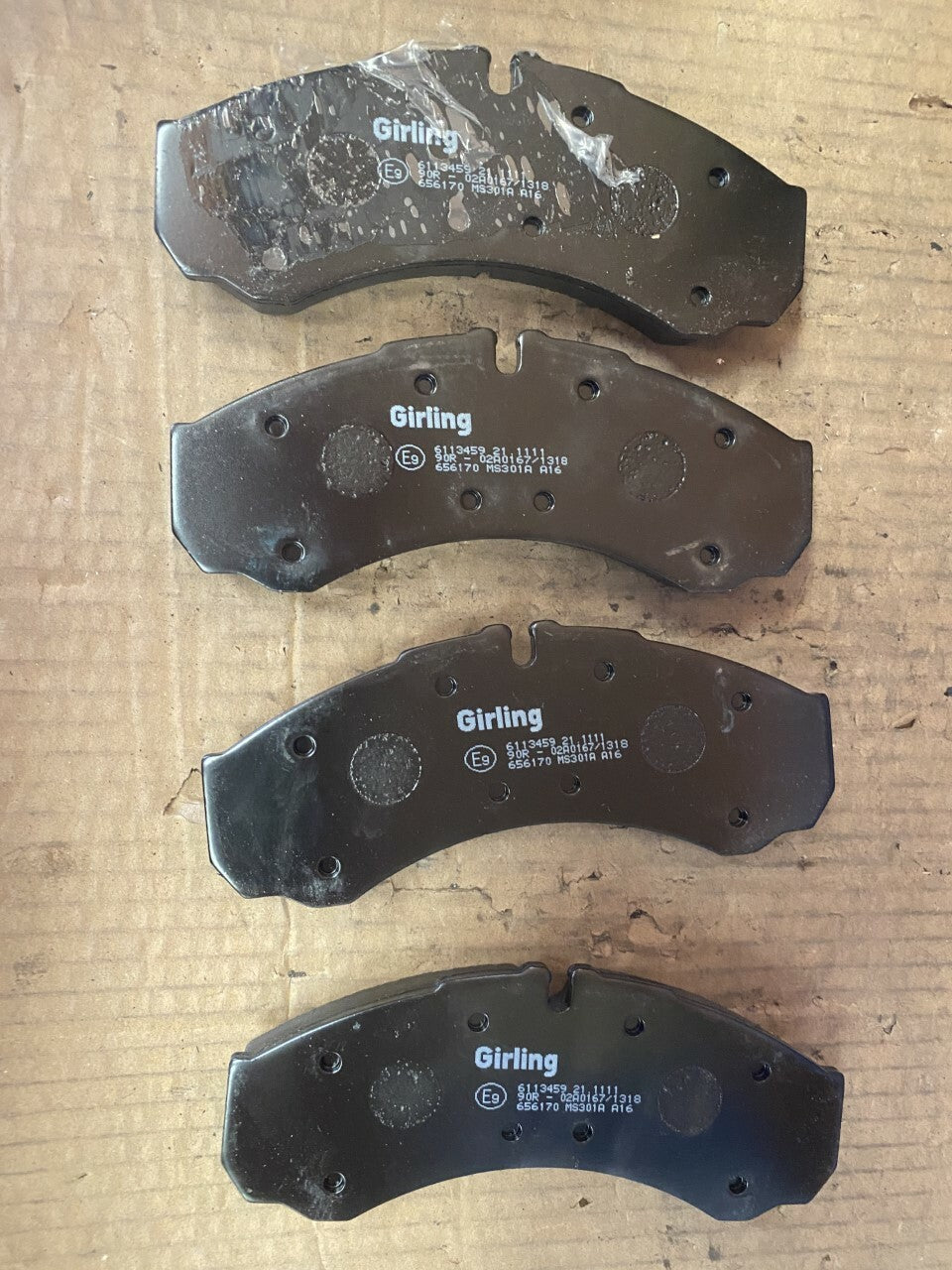 Girling 6113459 0986424833 Front Brake Pad Set fits Iveco