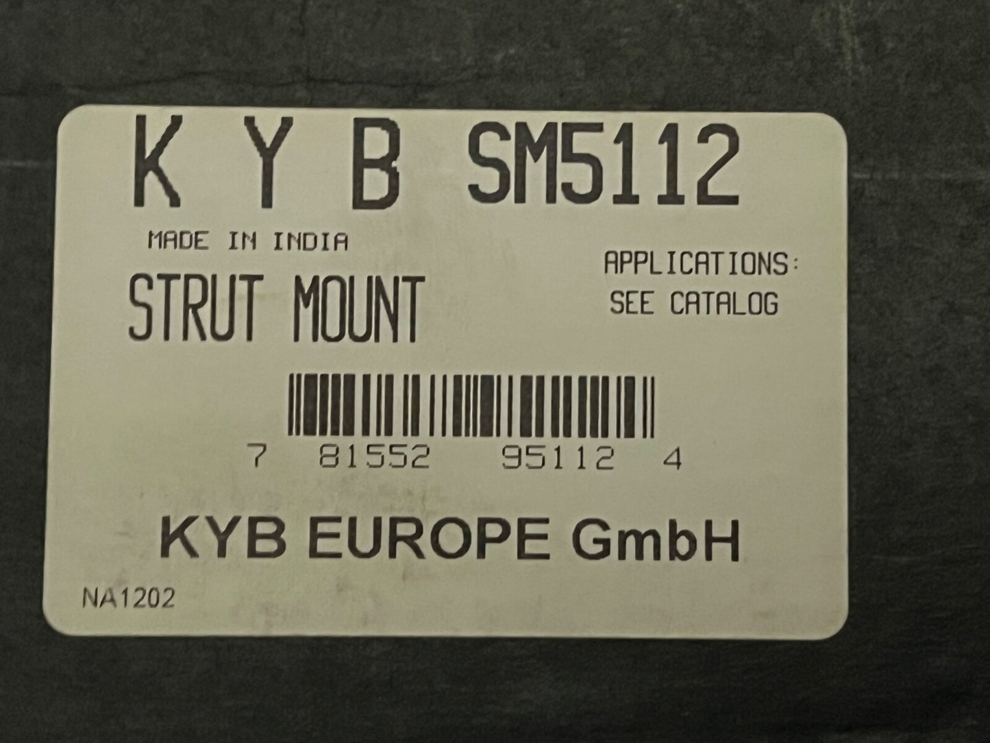 KYB SM5112 Front Top Strut Mount