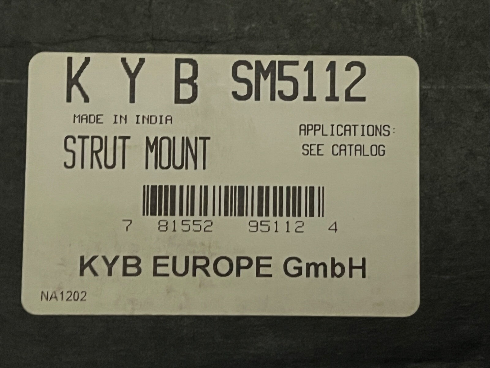 KYB SM5112 Front Top Strut Mount