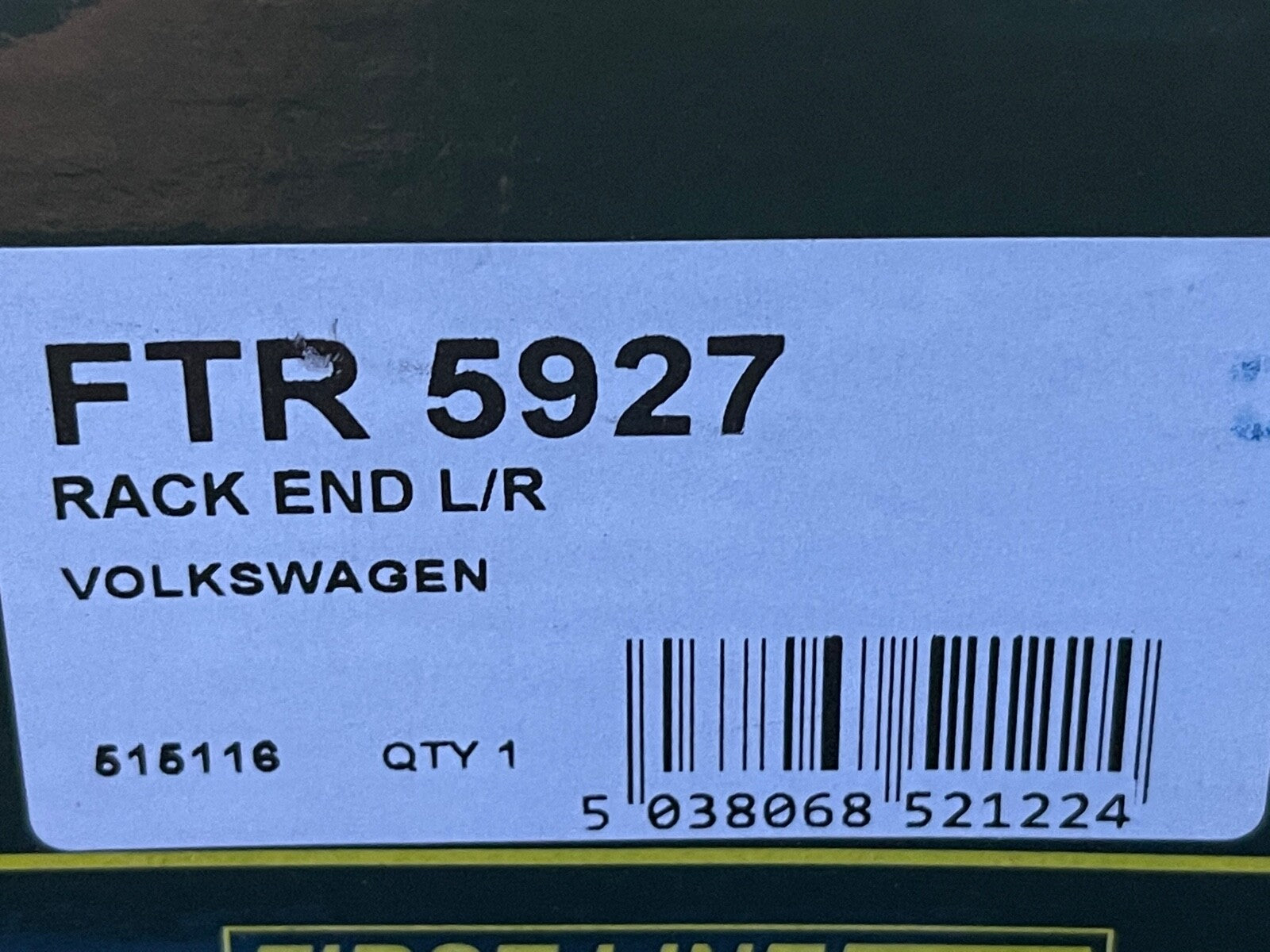 First Line FTR5927 Tie Rod Inner Rack End fits VW Volkswagen