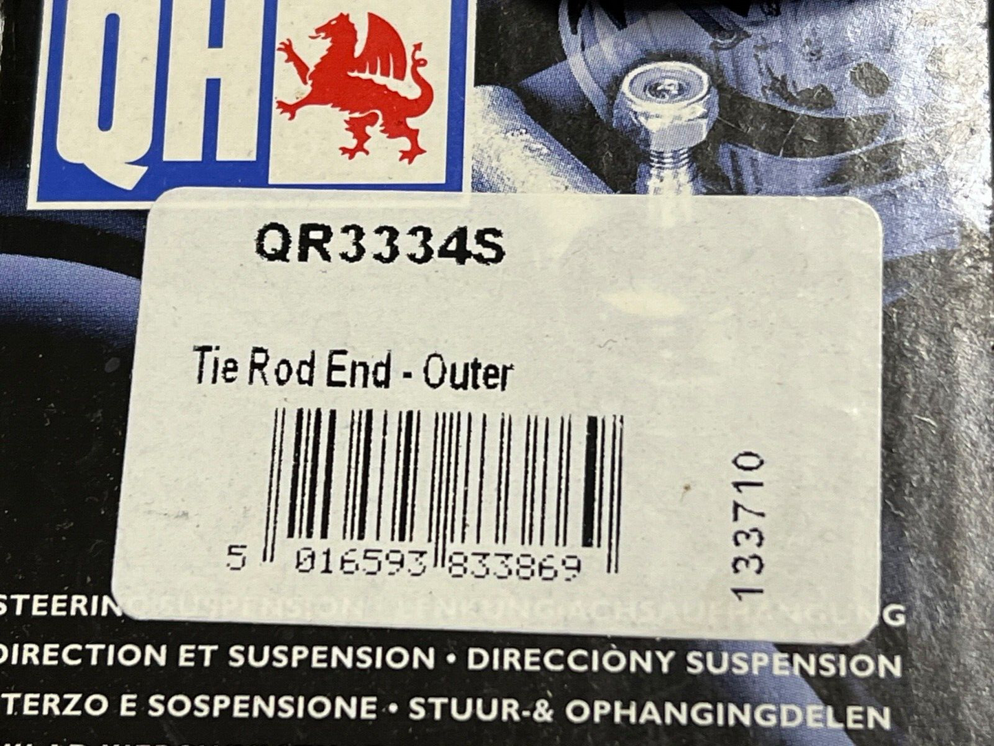 QH QR3334S Track Tie Rod End fits Audi A4 A6 Seat Exeo Skoda Superb