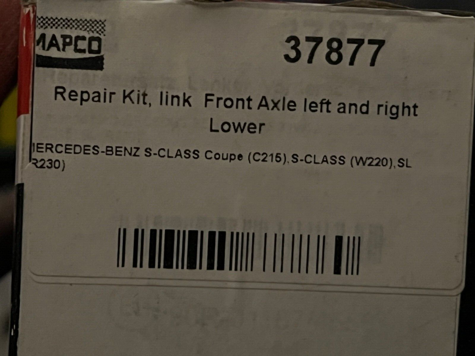 Mapco 37877 Front Axle Lower Suspension Arm Bush fits Mercedes S Class