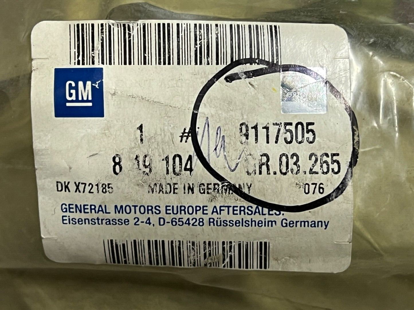 Genuine GM 9117505 6NU010171-681 EGR Valve fits Vauxhall