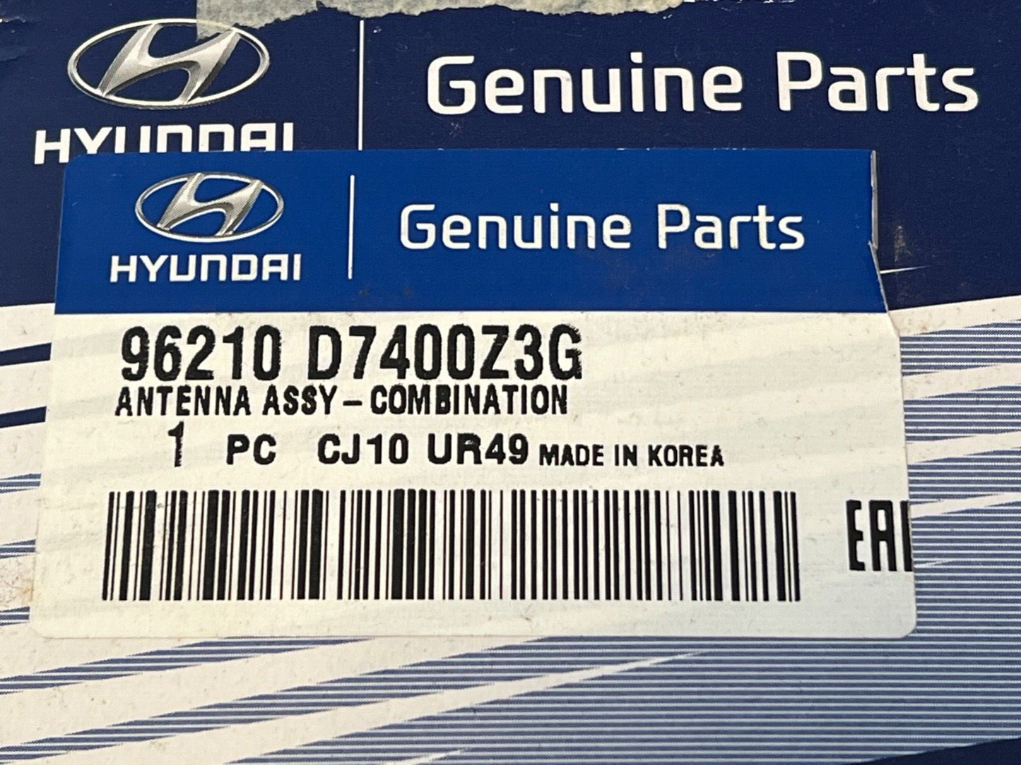 96210D7400Z3G Genuine New Hyundai Aerial Antenna fits i30 2017-2024 Z3G Grey