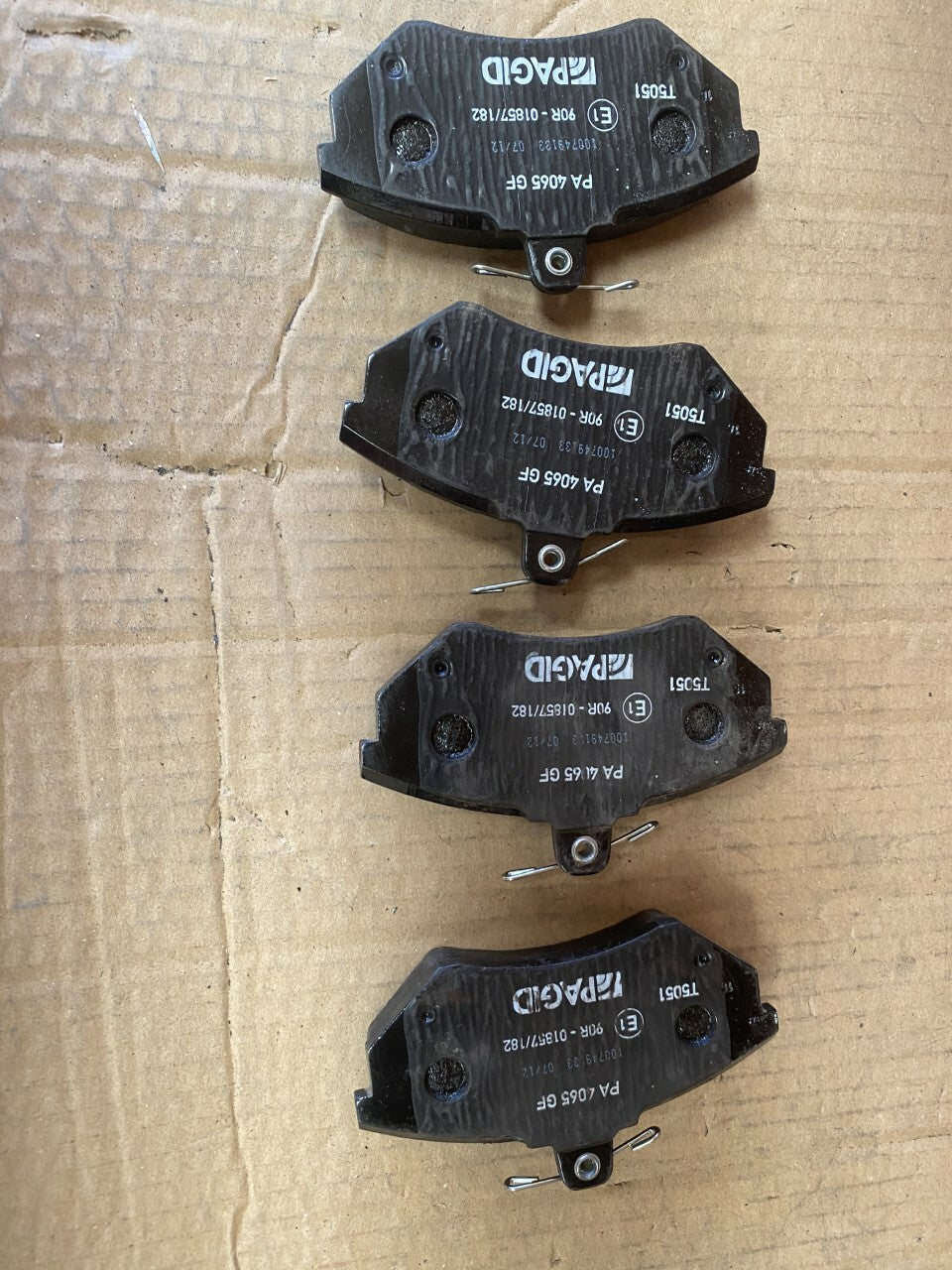 Pagid T5051 MDB1571 Brake Pad Set fits Seat VW Volkswagon Audi