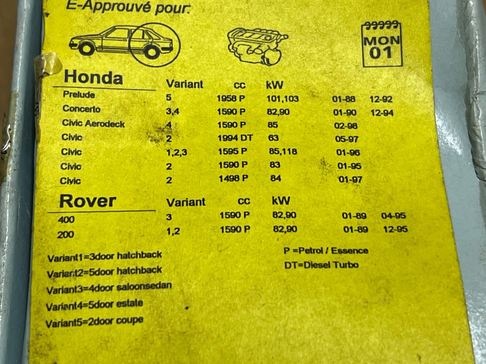 Blue Print ADH24254 Rear Brake Pads fits Honda Rover