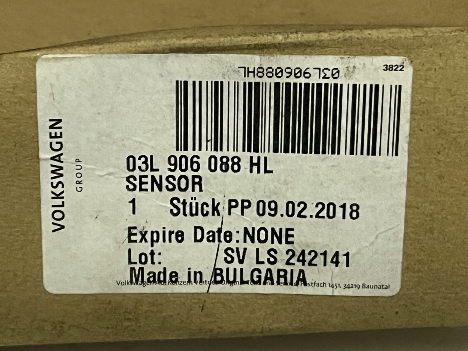 Genuine VW 03L906088HL Exhaust Gas Temperature Sensor LGS7158