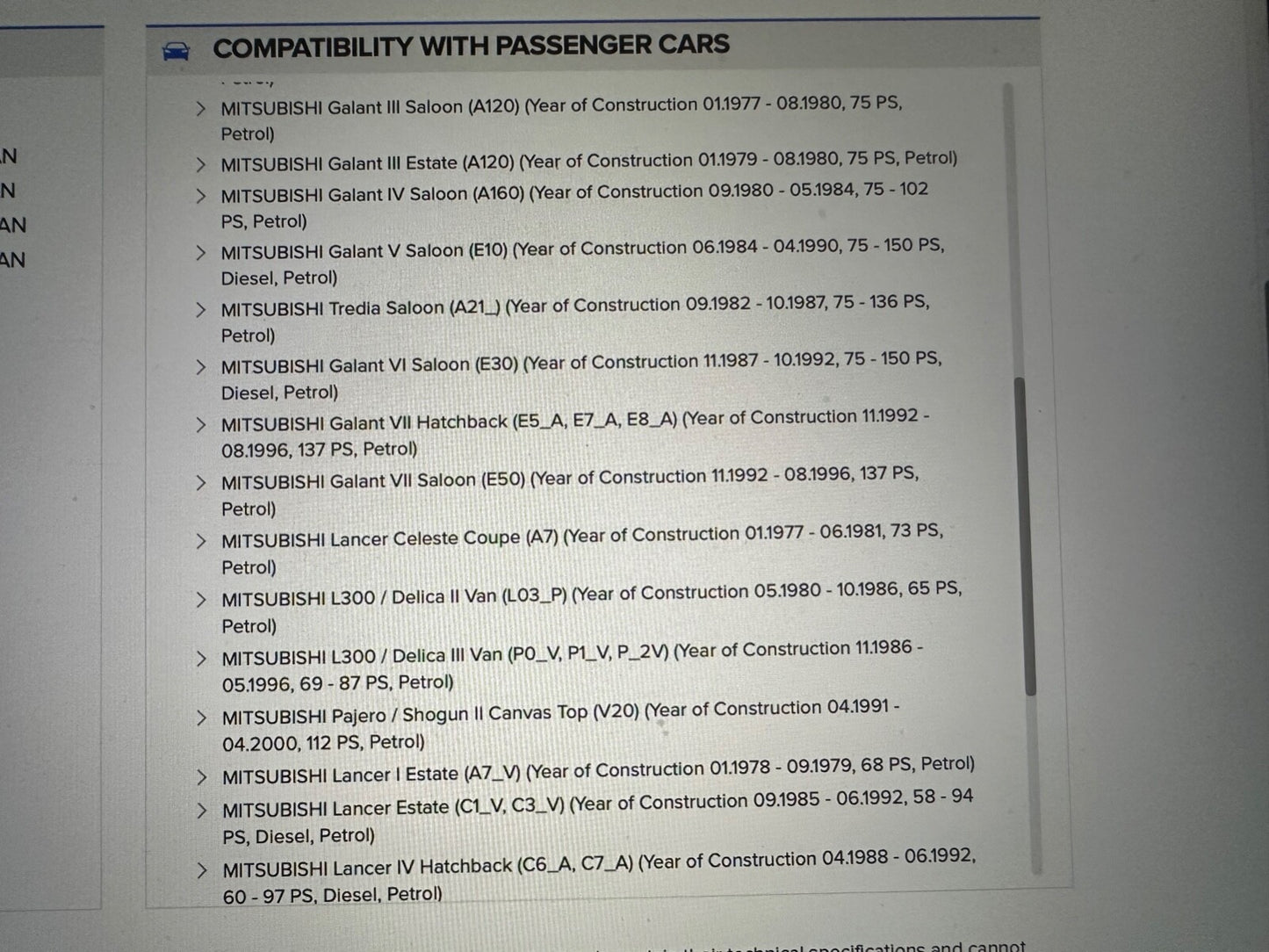 Japko 21085A Big End Bearings fits Mitsubishi Colt Galant Lancer L300 Pajero