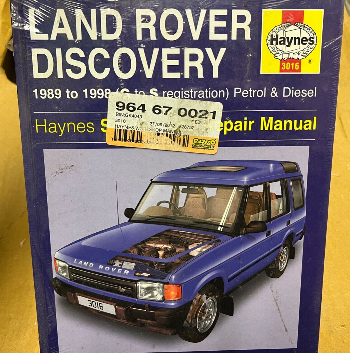 Haynes 3016 Workshop Manual for Land Rover Discovery (1989 - 1995) Petrol Diesel