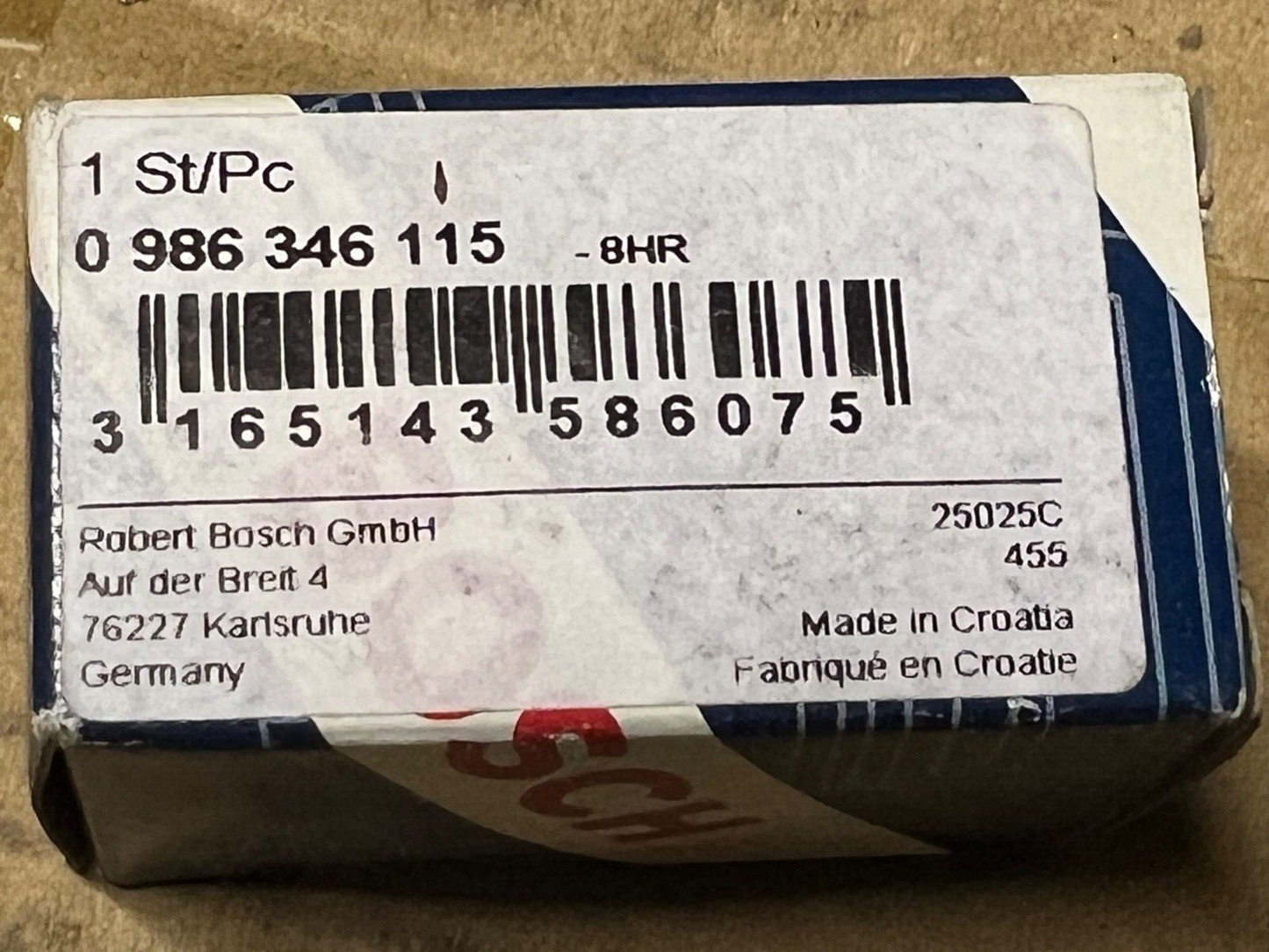 Bosch 0986364115 Oil Pressure Switch