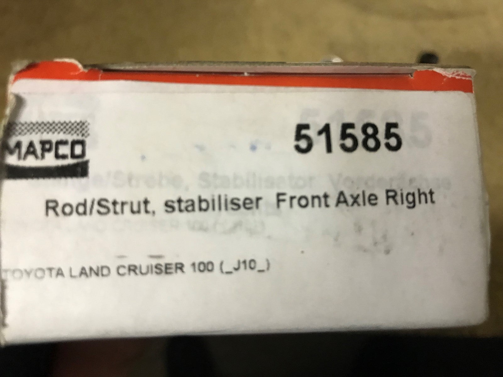 Front Right Hand Drop Link Stabiliser Toyota Land Cruiser 100 Mapco 51585