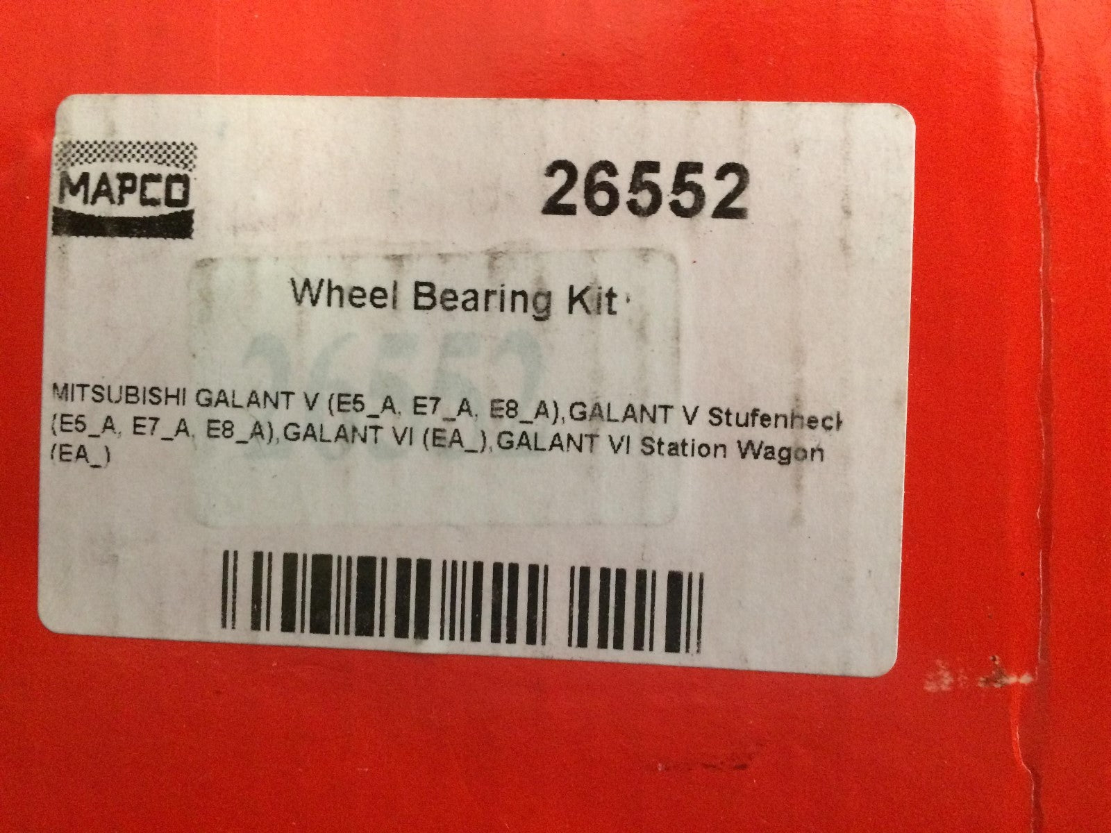 Front Wheel Bearing Mitsubishi Eclipse Galant Space Space Runner 26552