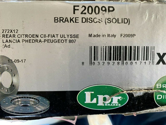 LPR F2009P Rear Brake Disc