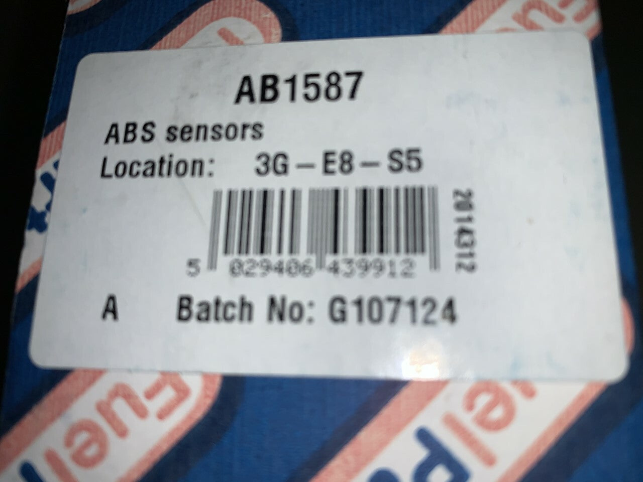 Fuel Parts AB1587 Wheel Speed Sensor ABS Sensor fits Ford