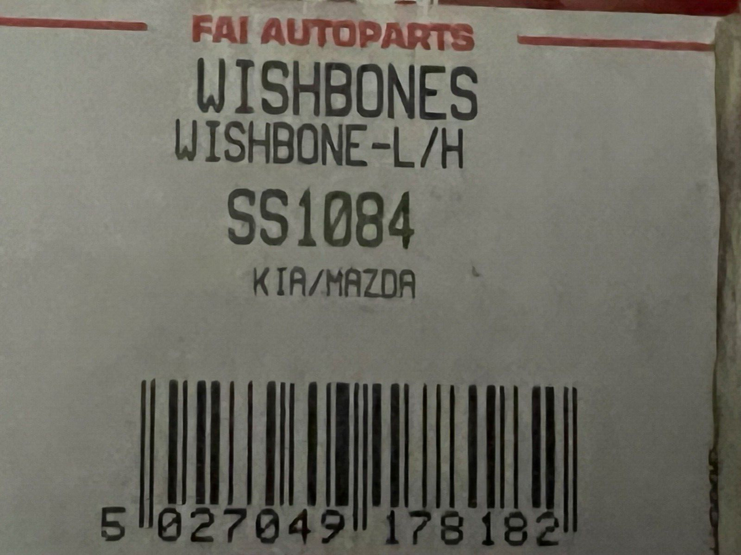 FAI SS1084 Track Control Arm Near Side Left Hand fits Mazda 121 Kia Pride