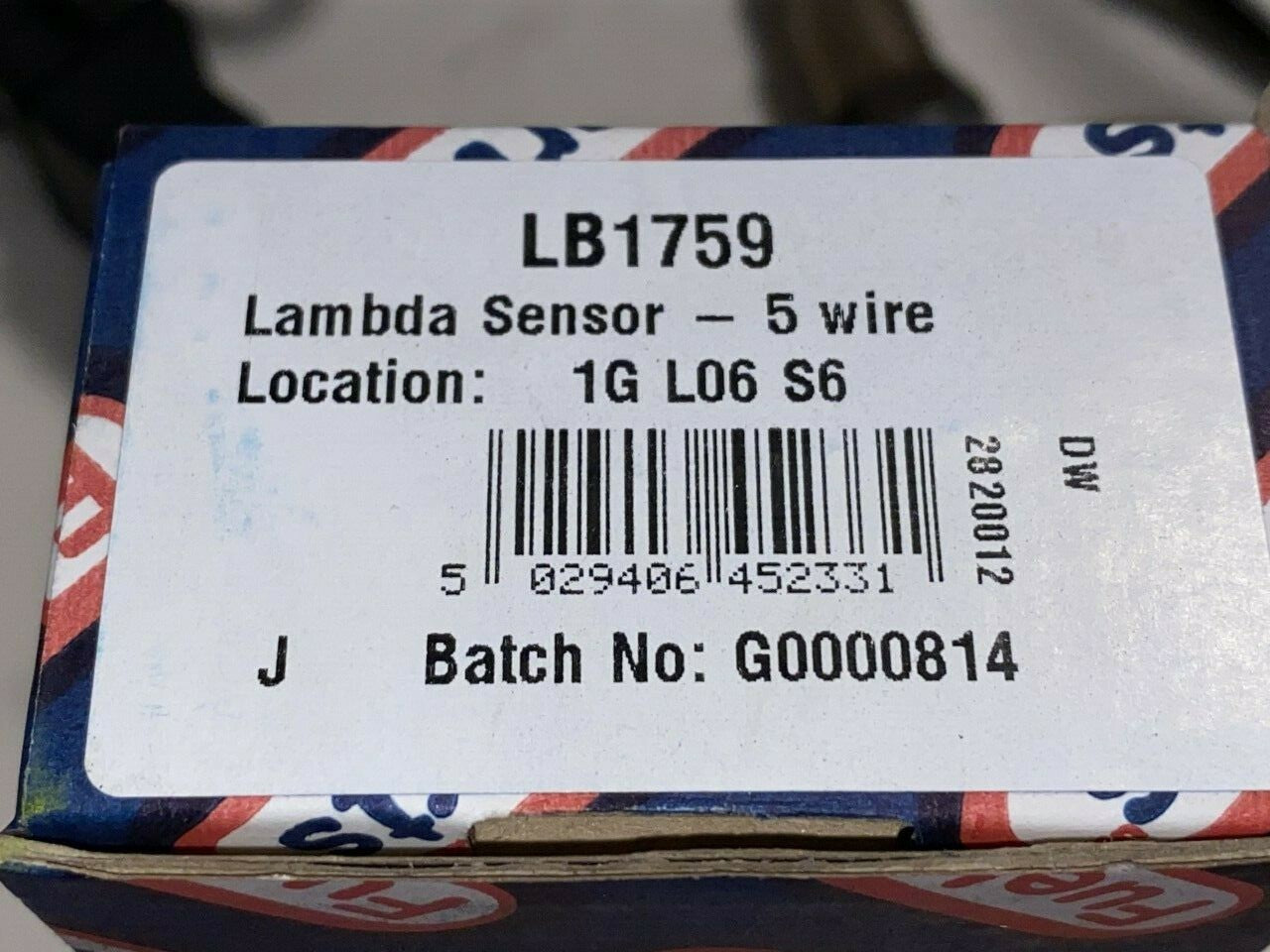 Fuel Parts LB1759 Lambda Sensor Oxygen o2 Sensor 