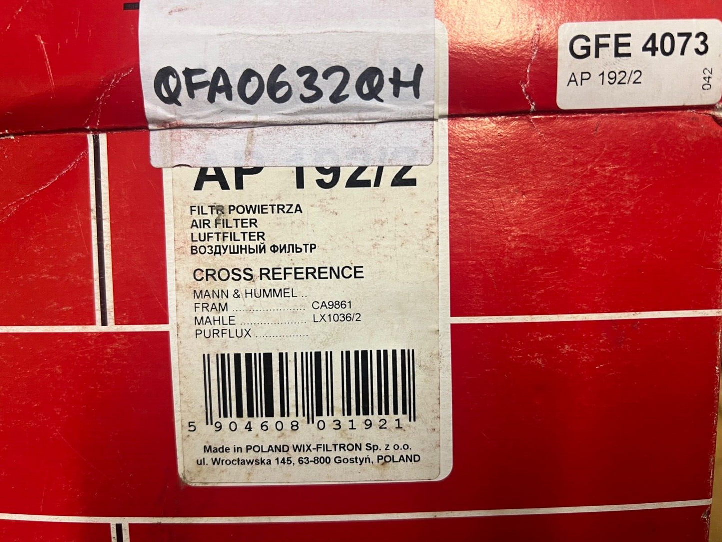 Filtron AP192/2 Air Filter fits Ford Fiesta Mazda 2 Mini