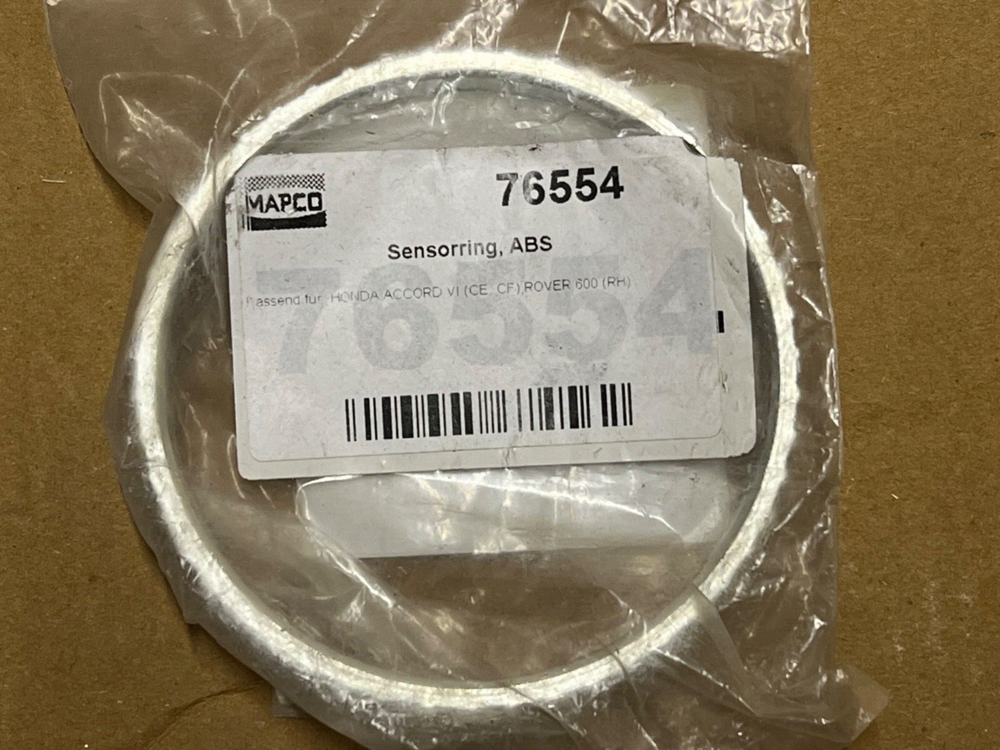 Mapco 76554 Front ABS Ring fits Rover 600 Honda Accord 50 teeth