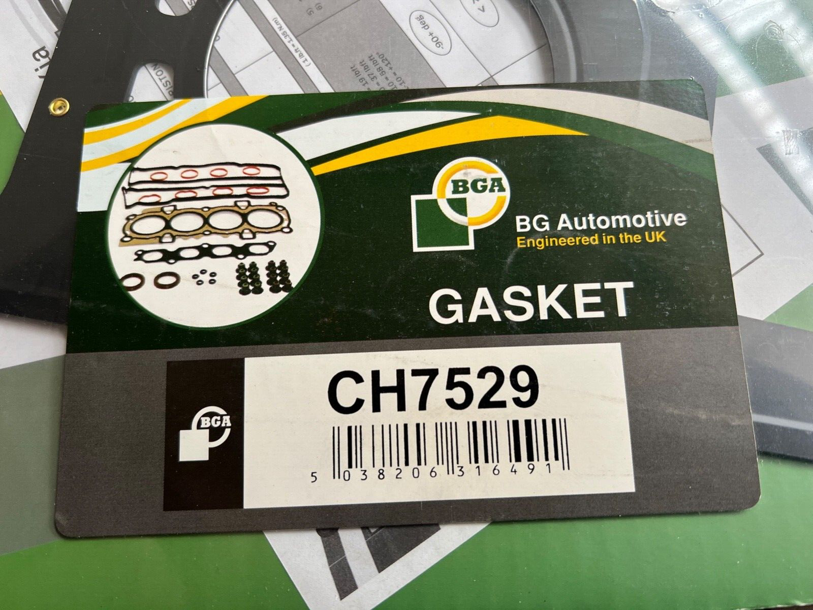 BGA CH7529 Head Gasket fits Hyundai IX35 2.0 CRDi