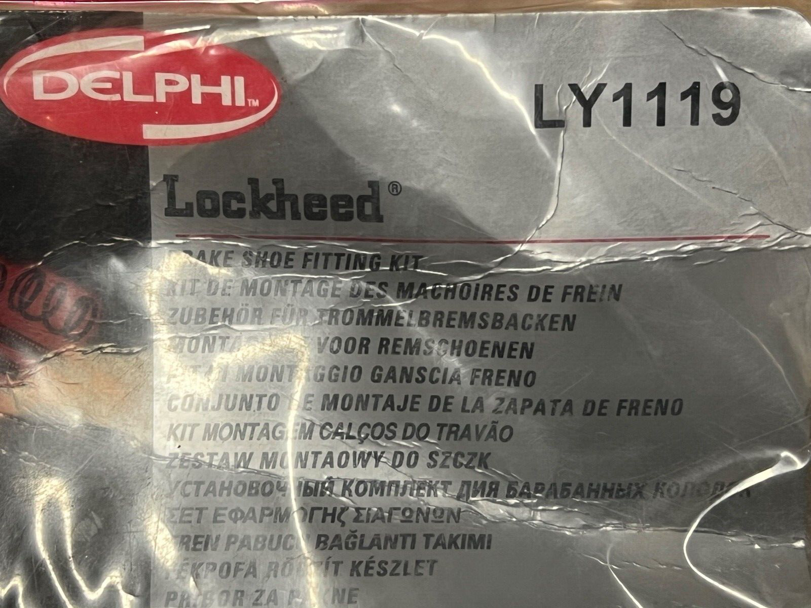 DELPHI LY1119 Brake Shoe Fitting Kit fits Ford Escort Orion