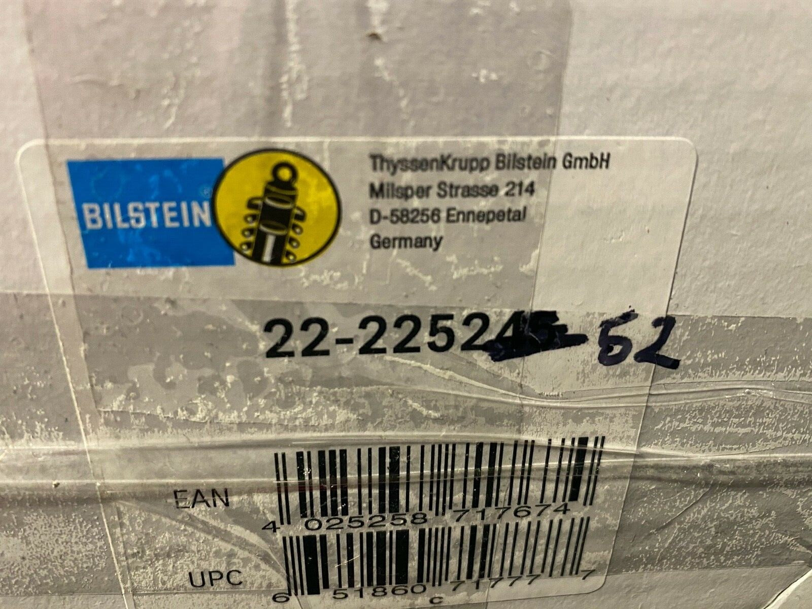 Bilstein 22-225252 Shock Absorber fits Peugeot