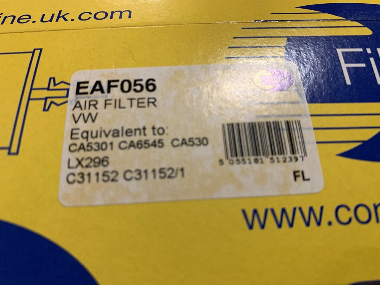 For Audi For VW Volkswagon Comline EAF056 Air Filter