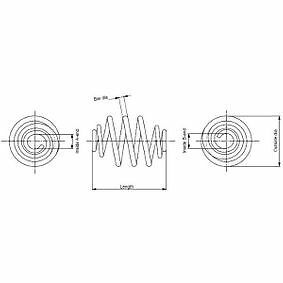 Monroe SP3251 Coil Spring fits Audi VW Volkswagen