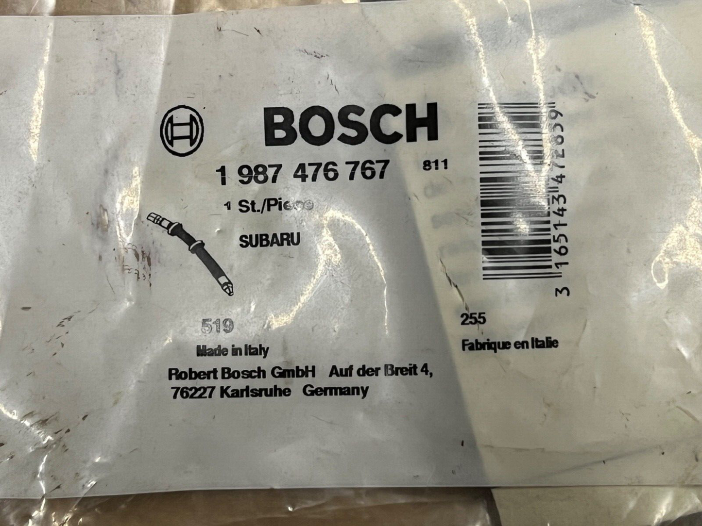 Bosch 1987476767 Front Right Hand Brake Flexi Hose fits Subaru Impreza Legacy